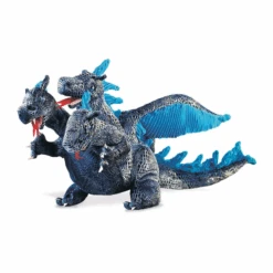 Folkmanis - Blue Three Headed Dragon Puppet