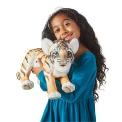 Folkmanis - Baby Tiger Puppet -Plush Toy Store FolkmanisBabyTigerPuppet 1