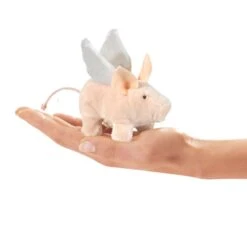 Folkmanis Puppet Finger Puppet - Mini Winged Piglet