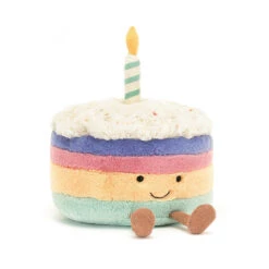 JELLYCAT Large Amuseable Rainbow Birthday Cake