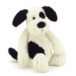 Jellycat - Bashful Black & Cream Puppy -Plush Toy Store JellycatBashfulBlack CreamPuppy Huge