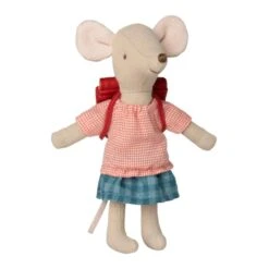 Maileg - Tricycle Mouse Big Sister With Red Bag
