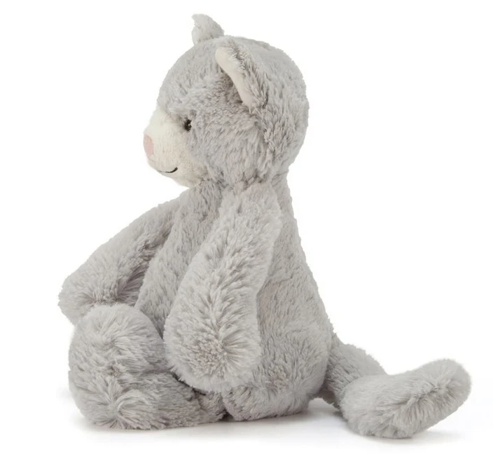 JELLYCAT Small Bashful Kitty Grey 4 JELLYCAT Small Bashful Kitty Grey - Image 2