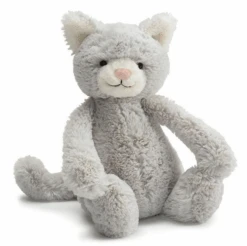JELLYCAT Small Bashful Kitty Grey