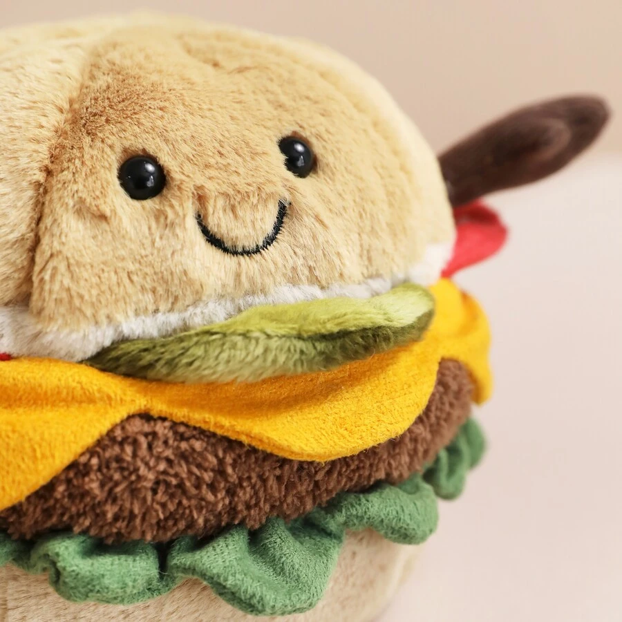 Jellycat Amuseable Burger Soft Toy 4 Jellycat Amuseable Burger Soft Toy - Image 2