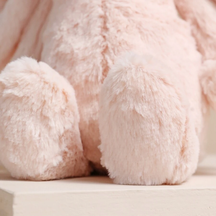 Jellycat Medium Bashful Blush Bunny Soft Toy 5 Jellycat Medium Bashful Blush Bunny Soft Toy - Image 3