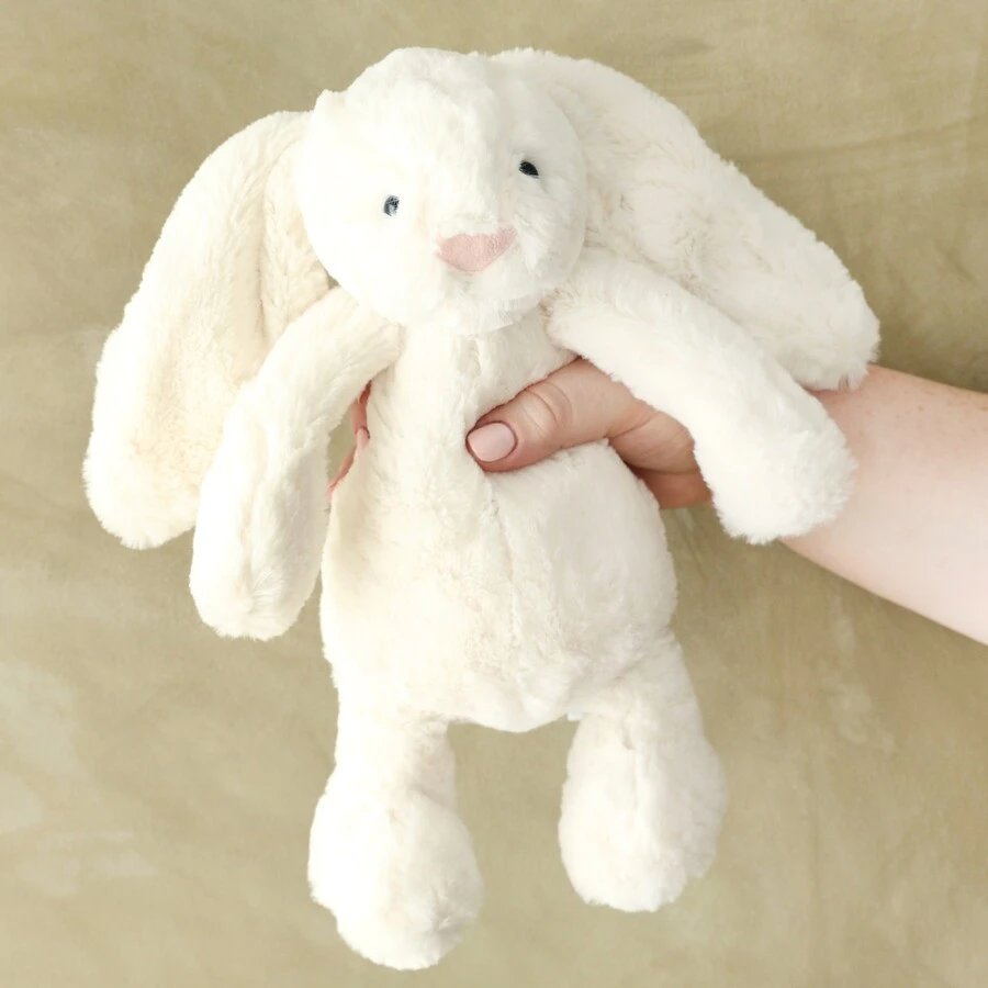 Jellycat Medium Bashful Cream Bunny Soft Toy 2 Jellycat Medium Bashful Cream Bunny Soft Toy