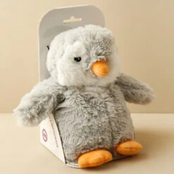 Warmies 9” Junior Grey Penguin Plush Soft Toy